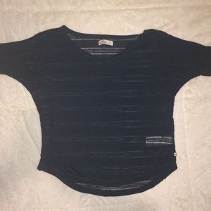 Navy Blue Hollister Top